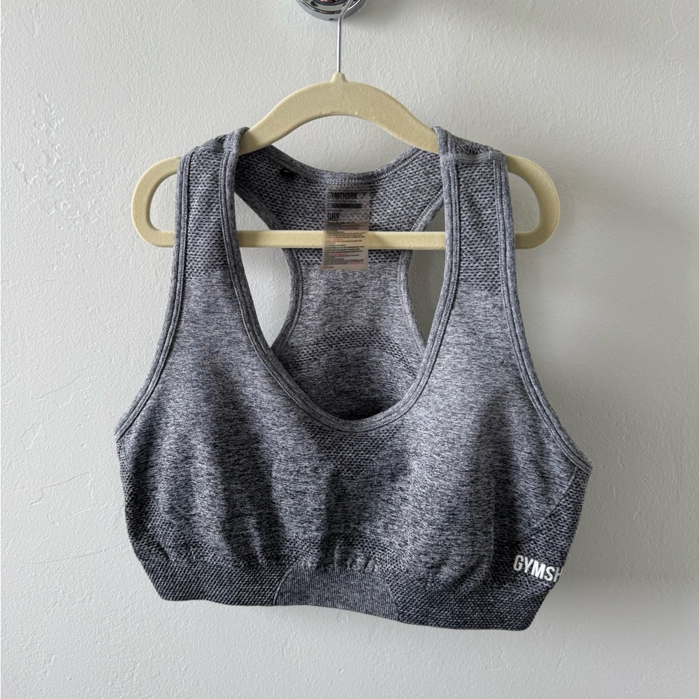 Gymshark ombré seamless sport bra - Grey/Black